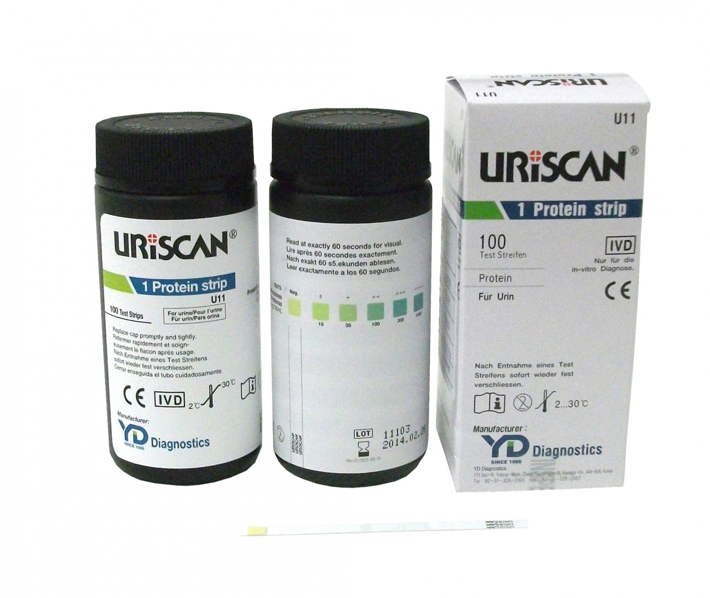 Тест-полоски для анализа мочи URISCAN 1 Protein